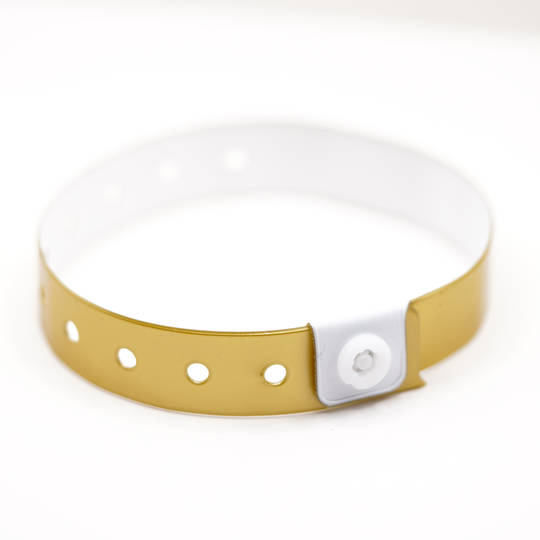 Gold Vinyl Wristband | Event Access Wristband NZ